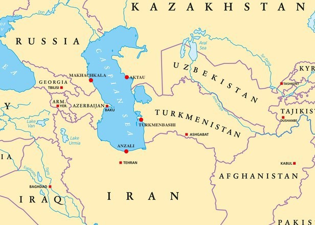 Caspian Sea Map