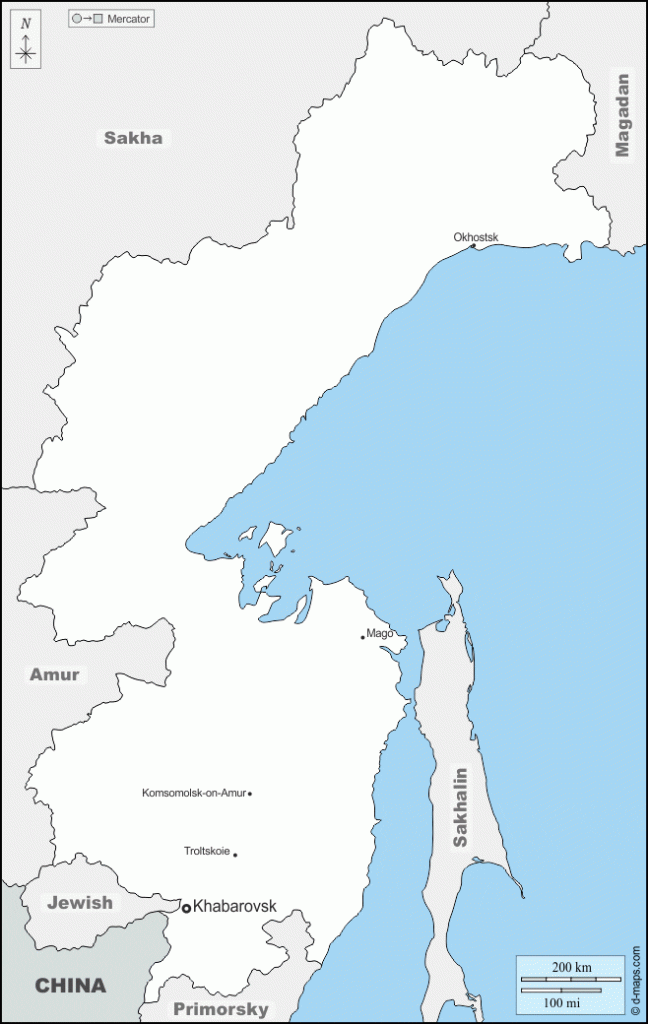 Khabarovsk Map