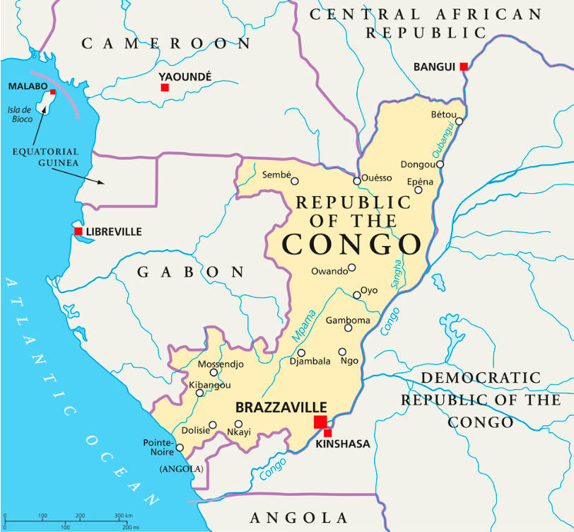 Republic of Congo Map