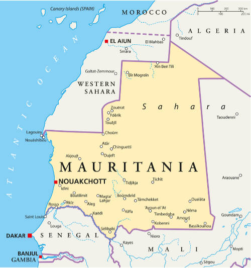 Mauritania Map