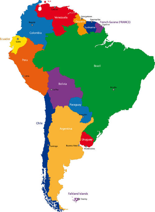 South America Map