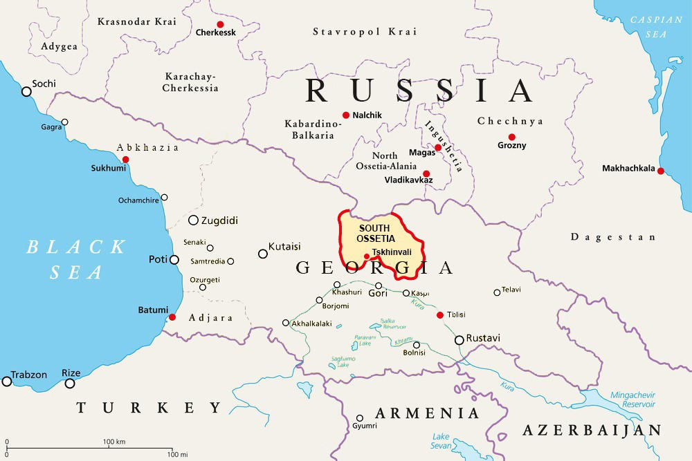 Ossetia Map