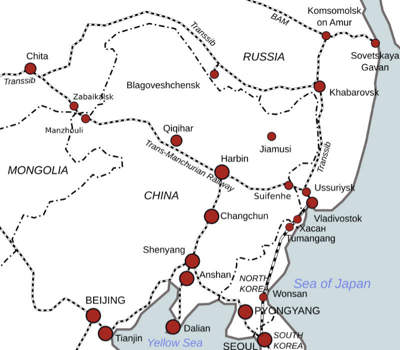 Chinese Eastern Railway Map