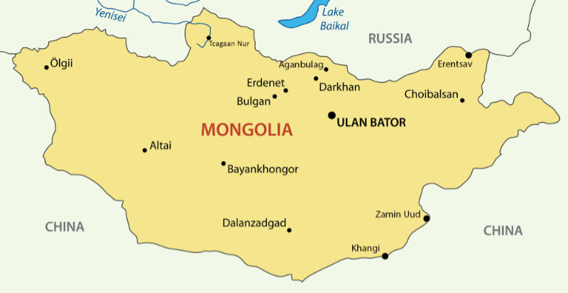 Mongolia Map