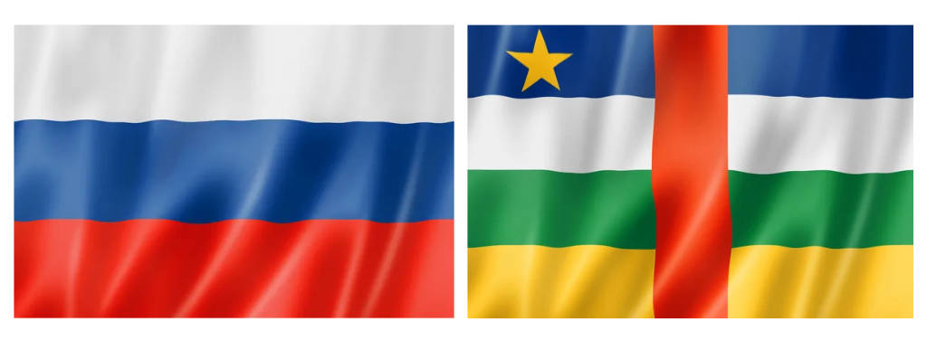 Russia Central African Republic Flag