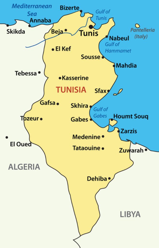 Tunisia map