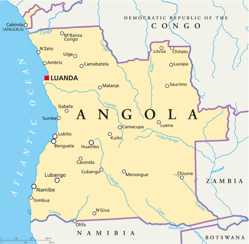 Angola Map