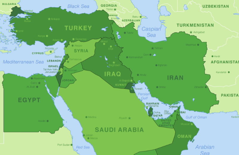 Middle east Map