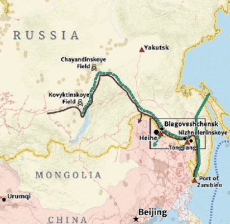 Russia China Map