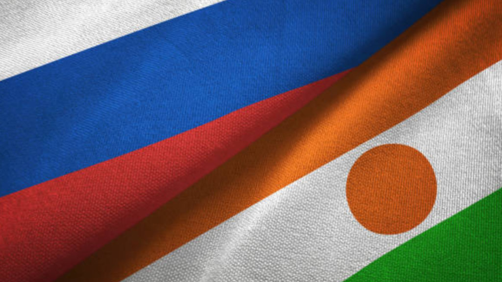 Russia Niger Flags