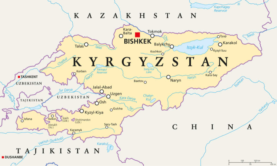 Kyrgyzstan Map