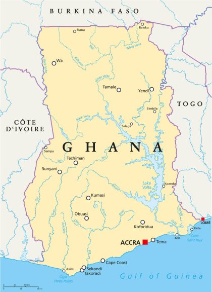 Ghana map