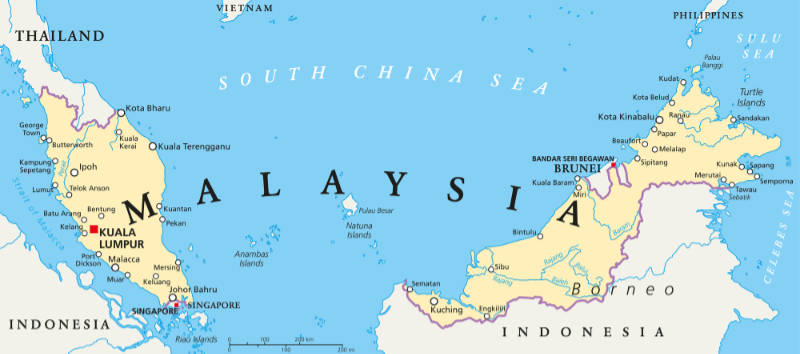 Malaysia Map