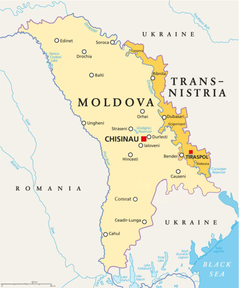 Transnistria Map