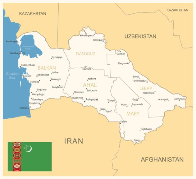 Turkmenistan Map