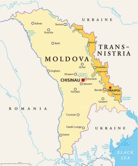 Moldova Map