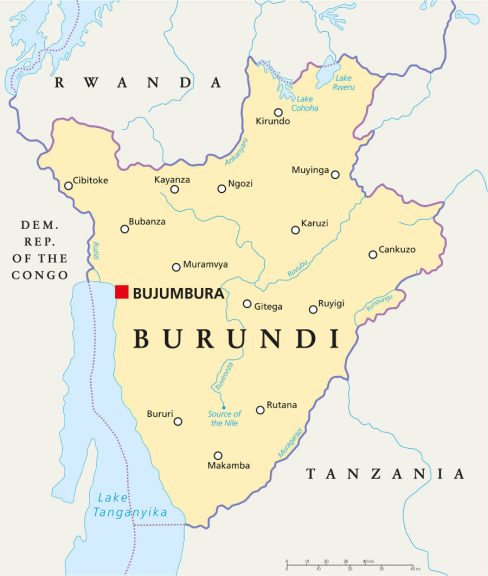 Burundi Map