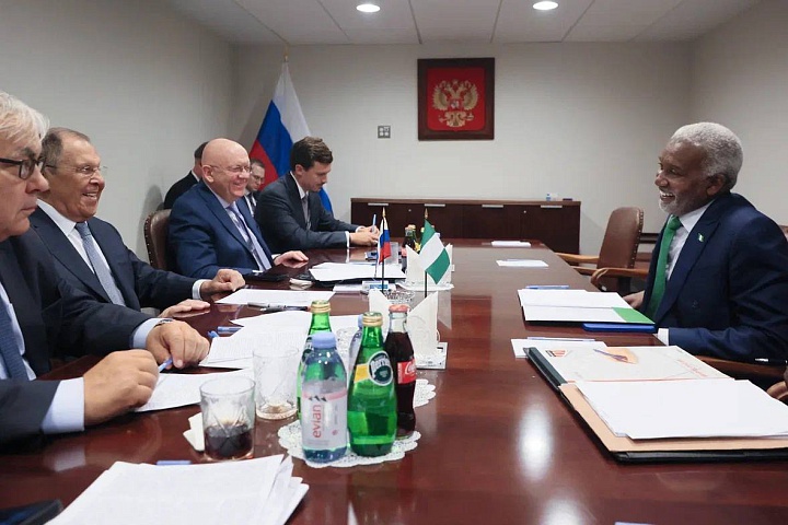 The Russian and Nigerian Foreign Ministers