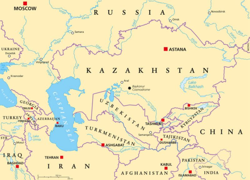 Central Asia Map