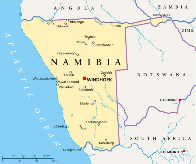 Nambia Map