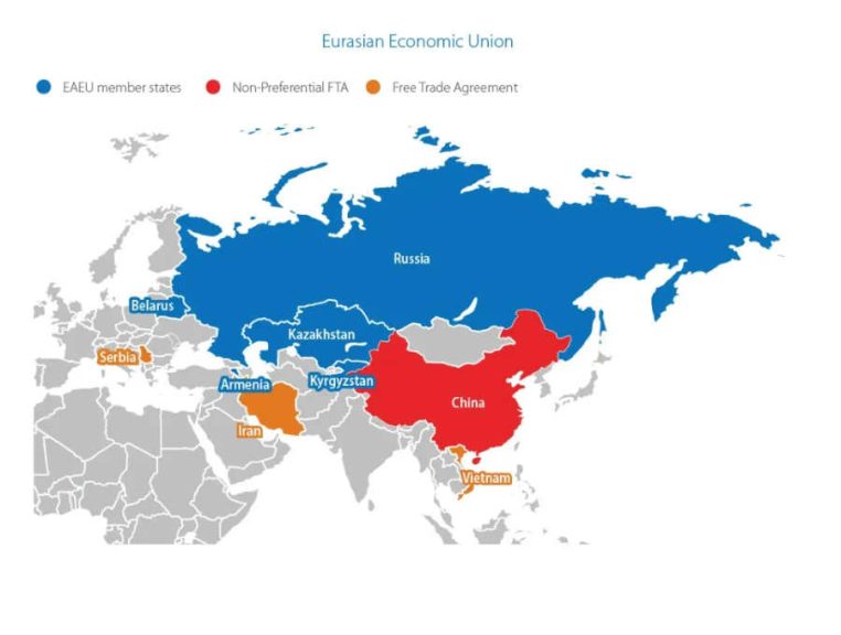 EAEU Map