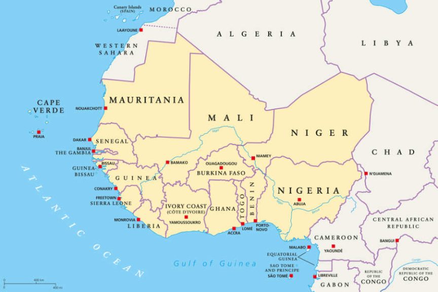 West Africa Map