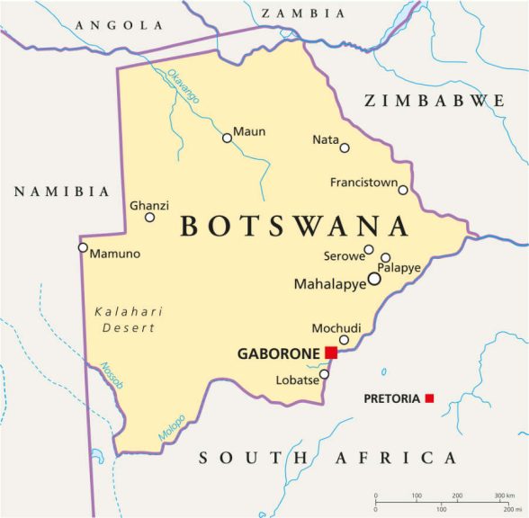 Botswana Map