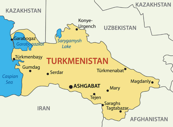 Turkmenistan Map