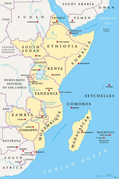 East Africa Map