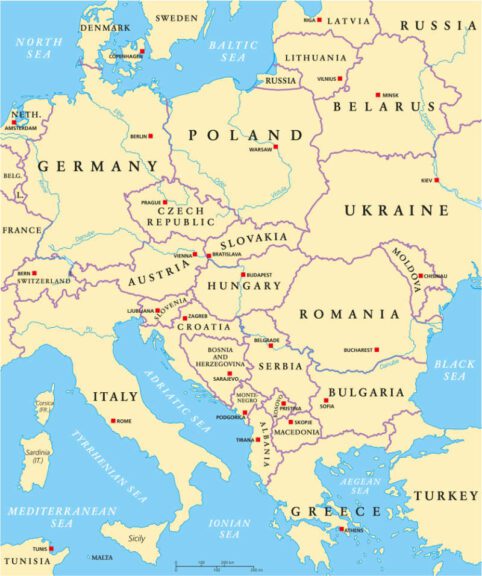 Central Europe Map