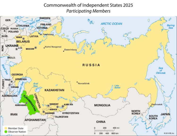 Commonwealth of Independent States Map