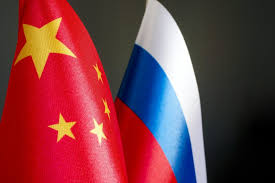 China Russia Flag