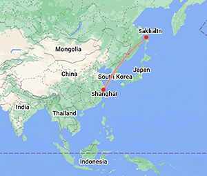 Sakhaline map