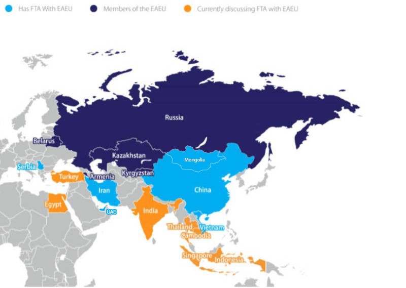 EAEU Map
