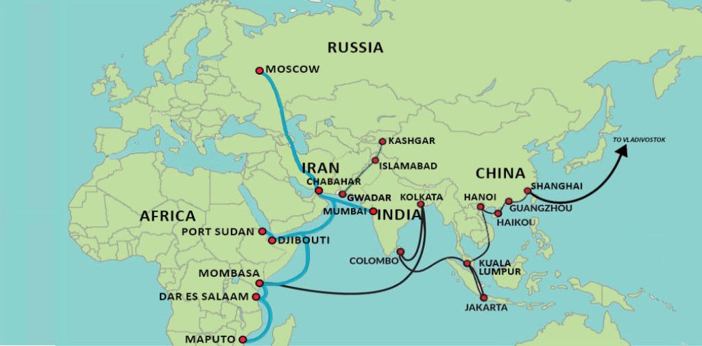 INSTC Map