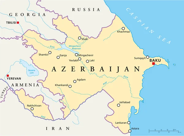 Azerbhaijan Map