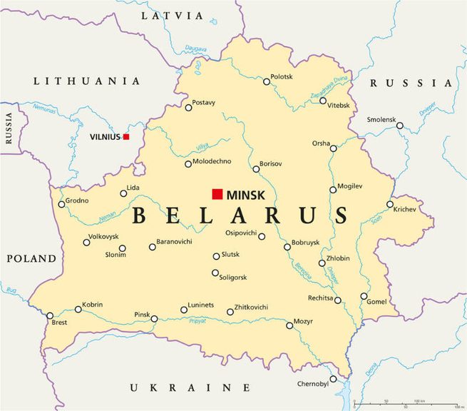 Belarus map