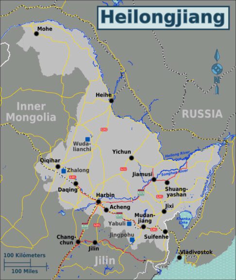 heilongjiang map