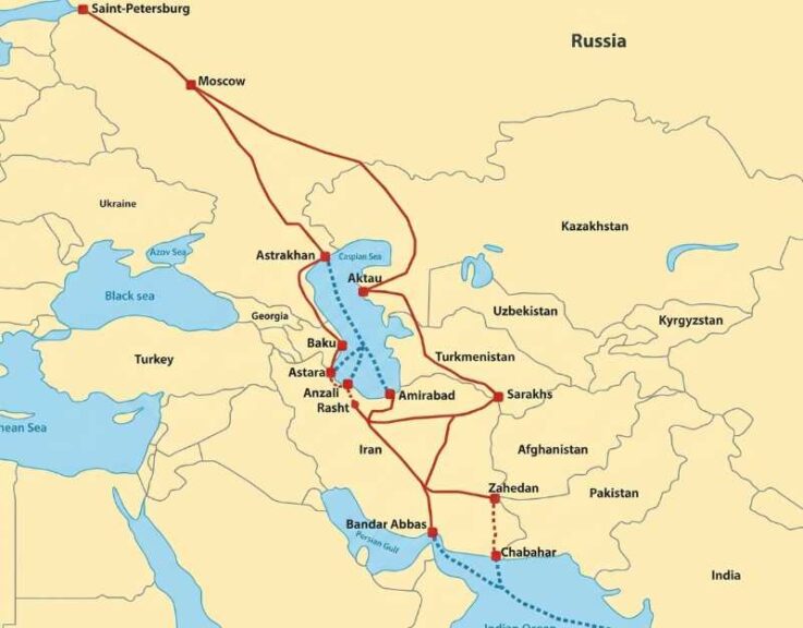 INSTC South Map