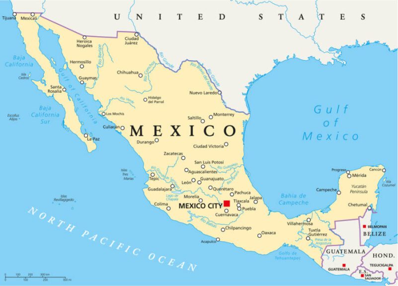 Mexico map