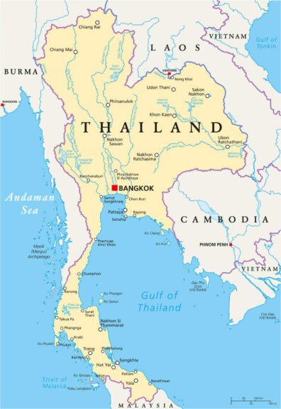 Thailand map