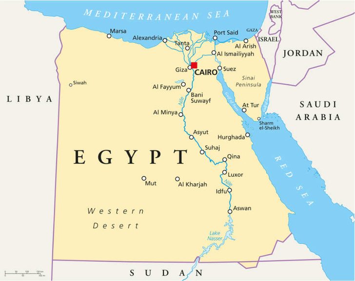 Egypt map
