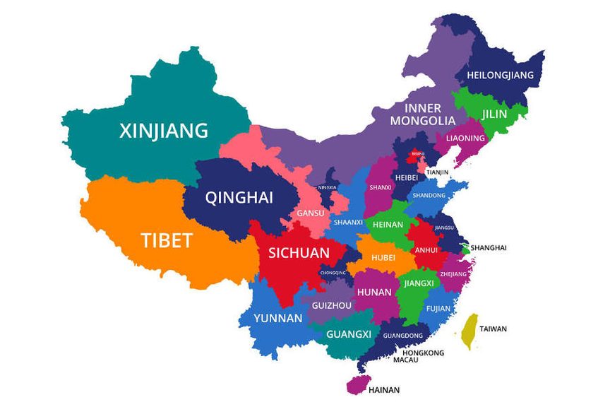 provinces map