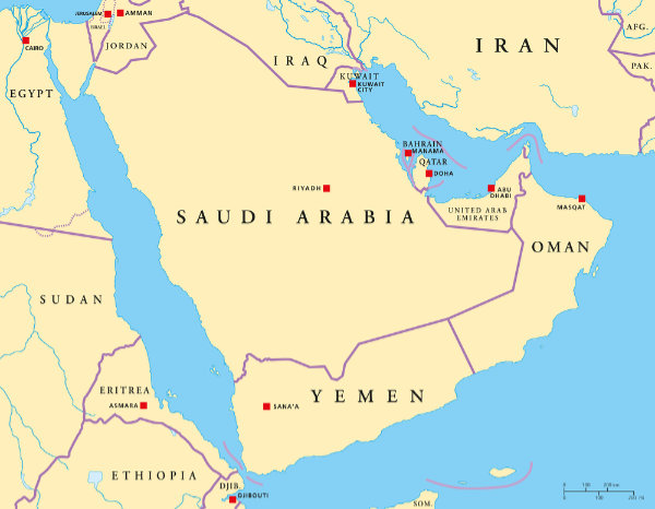 UAE map