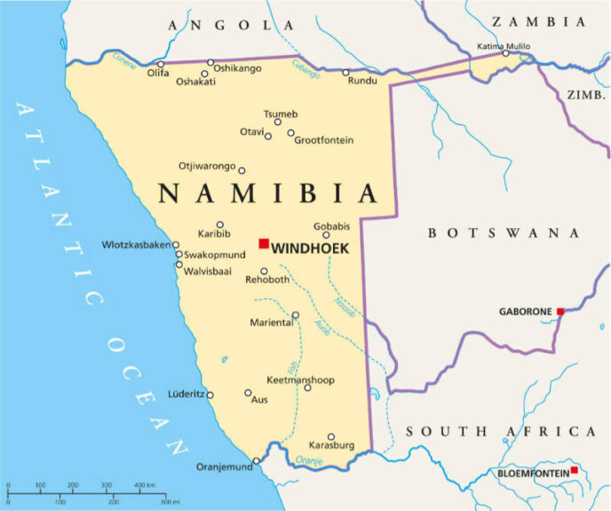 Namibia Map